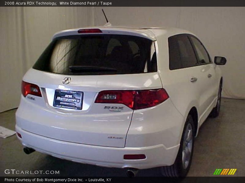 White Diamond Pearl / Taupe 2008 Acura RDX Technology