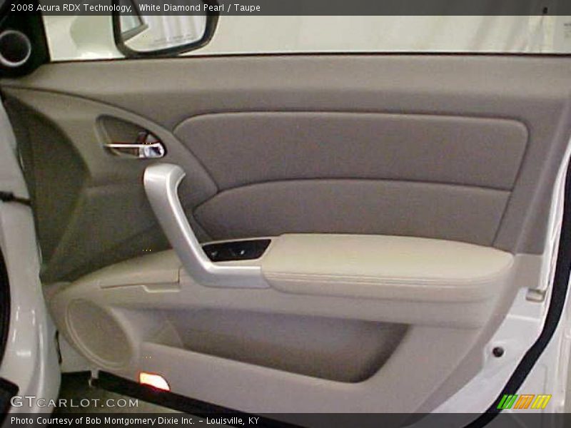 White Diamond Pearl / Taupe 2008 Acura RDX Technology