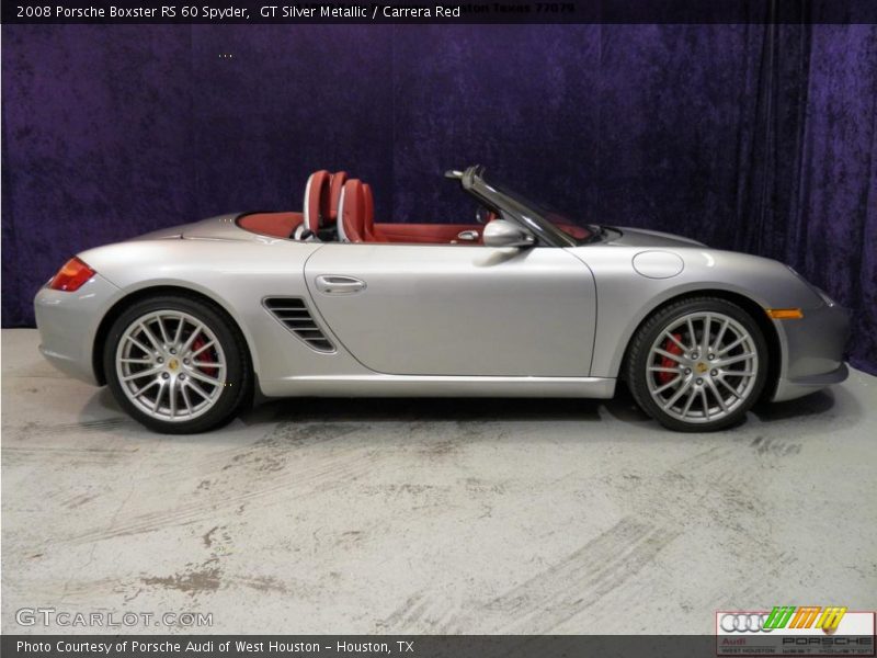 GT Silver Metallic / Carrera Red 2008 Porsche Boxster RS 60 Spyder