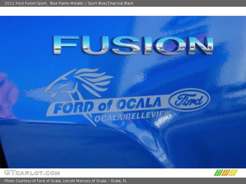 Blue Flame Metallic / Sport Blue/Charcoal Black 2011 Ford Fusion Sport