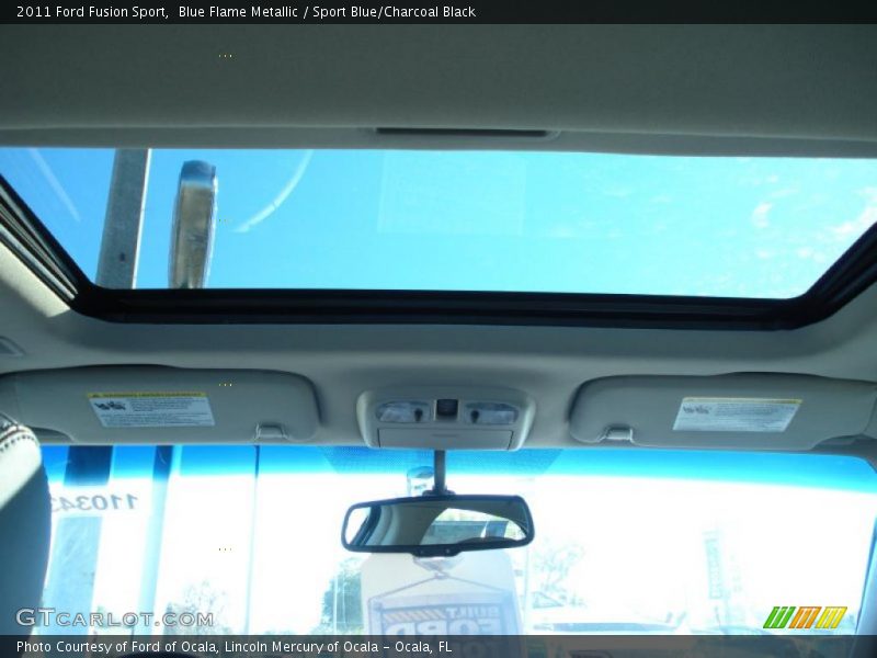 Blue Flame Metallic / Sport Blue/Charcoal Black 2011 Ford Fusion Sport