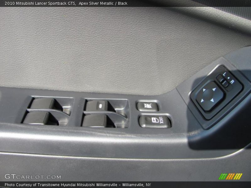 Apex Silver Metallic / Black 2010 Mitsubishi Lancer Sportback GTS