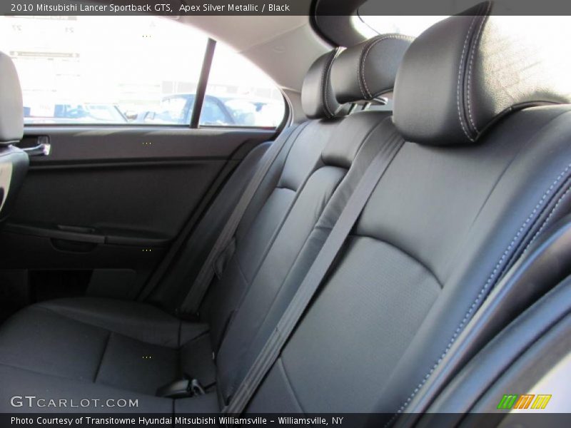 Apex Silver Metallic / Black 2010 Mitsubishi Lancer Sportback GTS