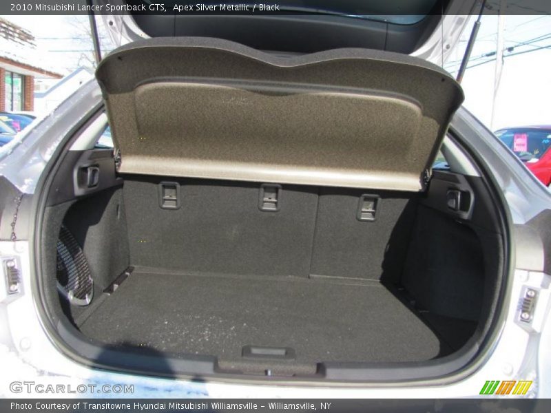 Apex Silver Metallic / Black 2010 Mitsubishi Lancer Sportback GTS