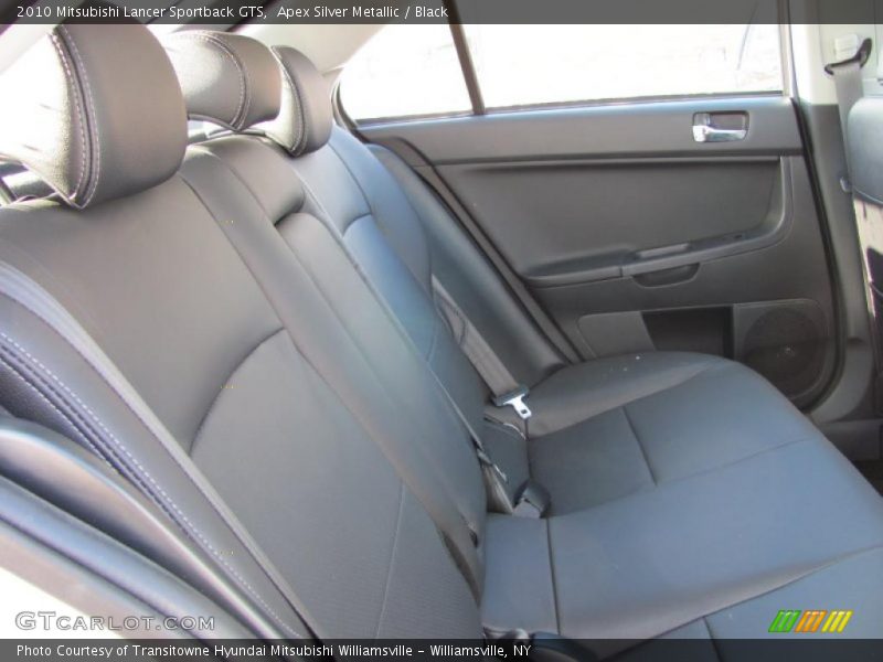 Apex Silver Metallic / Black 2010 Mitsubishi Lancer Sportback GTS