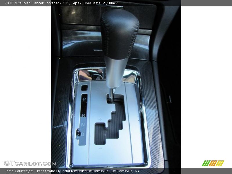 Apex Silver Metallic / Black 2010 Mitsubishi Lancer Sportback GTS