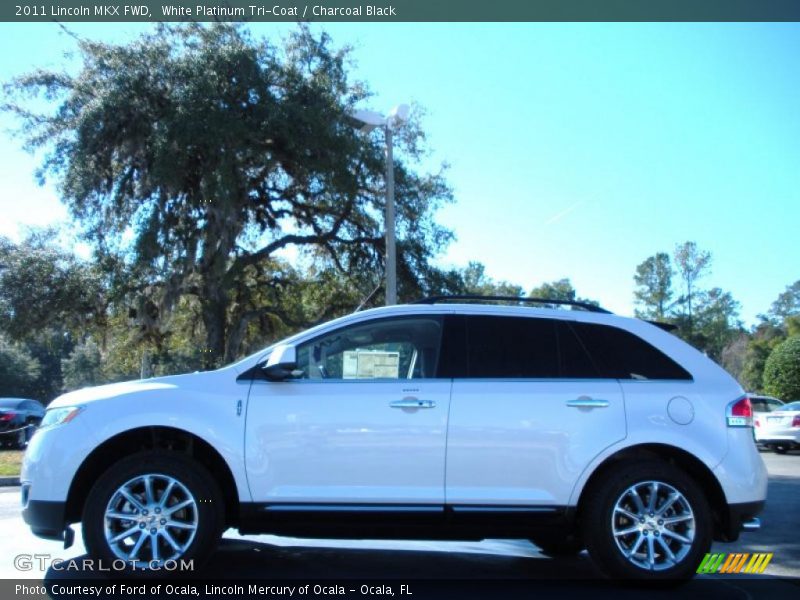 White Platinum Tri-Coat / Charcoal Black 2011 Lincoln MKX FWD