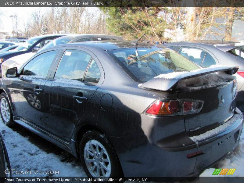Graphite Gray Pearl / Black 2010 Mitsubishi Lancer ES