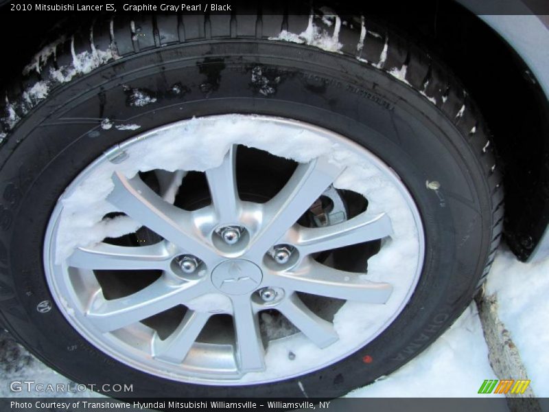 Graphite Gray Pearl / Black 2010 Mitsubishi Lancer ES