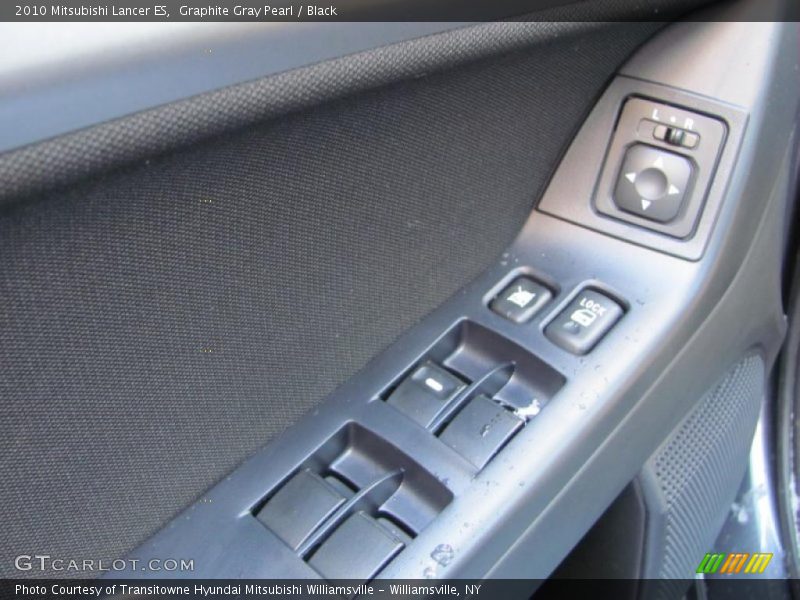 Graphite Gray Pearl / Black 2010 Mitsubishi Lancer ES