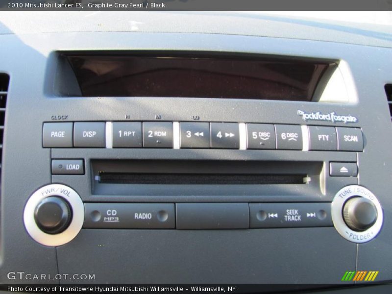 Graphite Gray Pearl / Black 2010 Mitsubishi Lancer ES