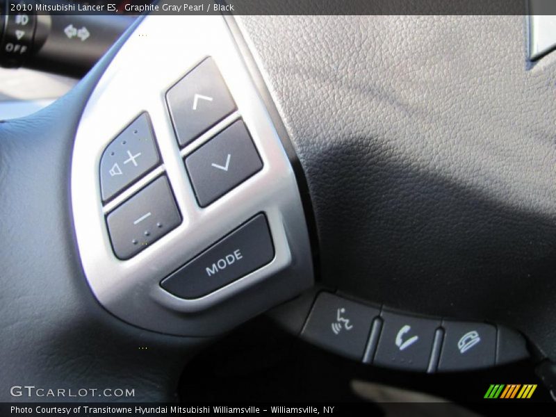 Graphite Gray Pearl / Black 2010 Mitsubishi Lancer ES