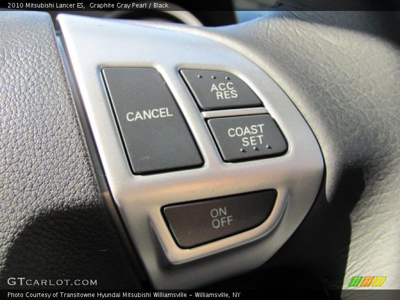 Graphite Gray Pearl / Black 2010 Mitsubishi Lancer ES
