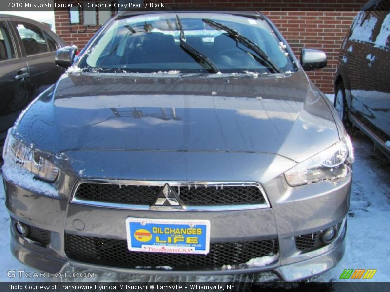 Graphite Gray Pearl / Black 2010 Mitsubishi Lancer ES