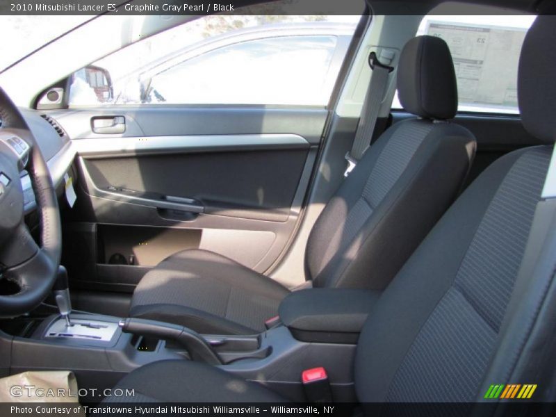 Graphite Gray Pearl / Black 2010 Mitsubishi Lancer ES