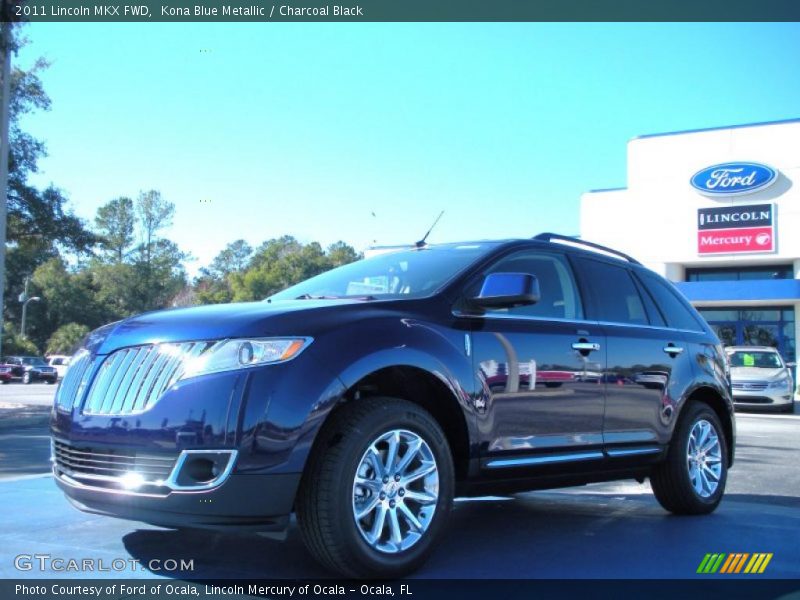 Kona Blue Metallic / Charcoal Black 2011 Lincoln MKX FWD