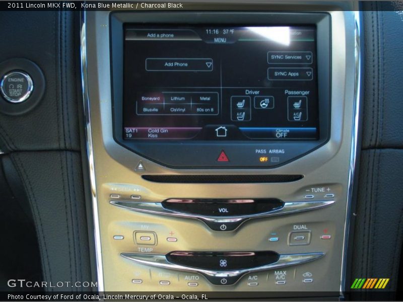 Controls of 2011 MKX FWD