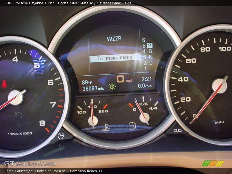 Crystal Silver Metallic / Havanna/Sand Beige 2006 Porsche Cayenne Turbo