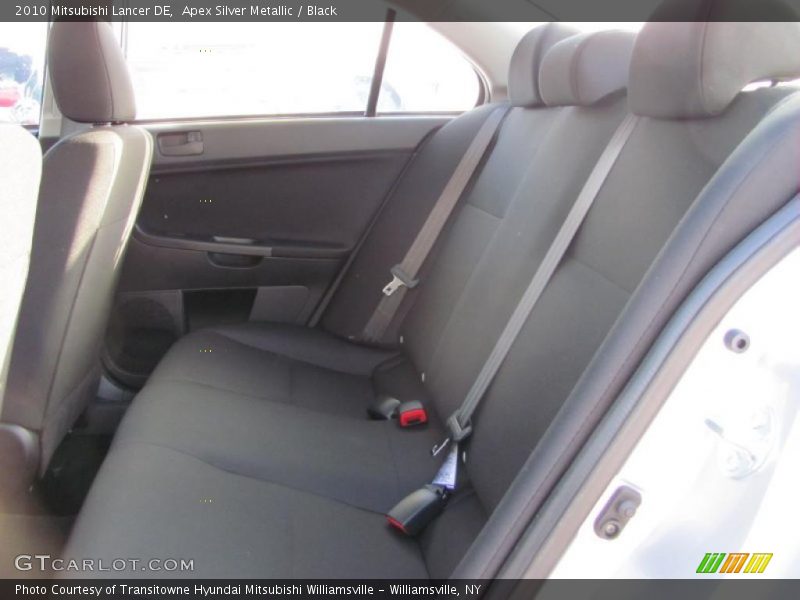 Apex Silver Metallic / Black 2010 Mitsubishi Lancer DE