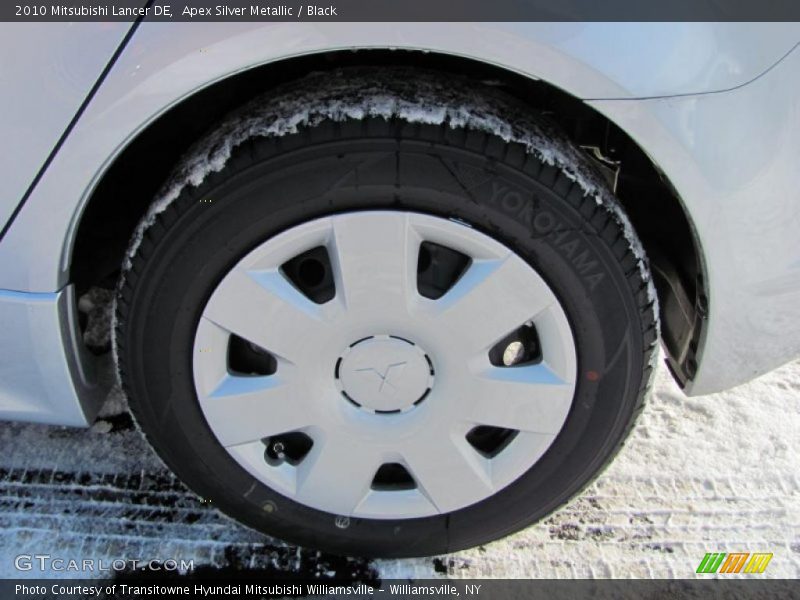 Apex Silver Metallic / Black 2010 Mitsubishi Lancer DE