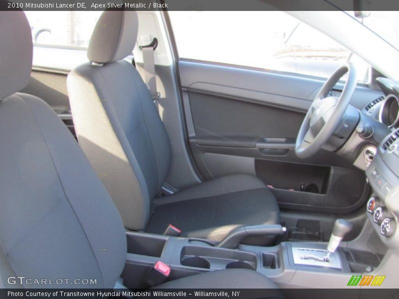 Apex Silver Metallic / Black 2010 Mitsubishi Lancer DE