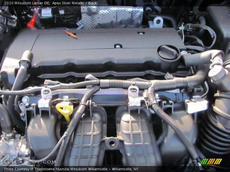 Apex Silver Metallic / Black 2010 Mitsubishi Lancer DE