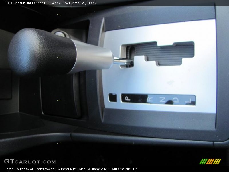 Apex Silver Metallic / Black 2010 Mitsubishi Lancer DE