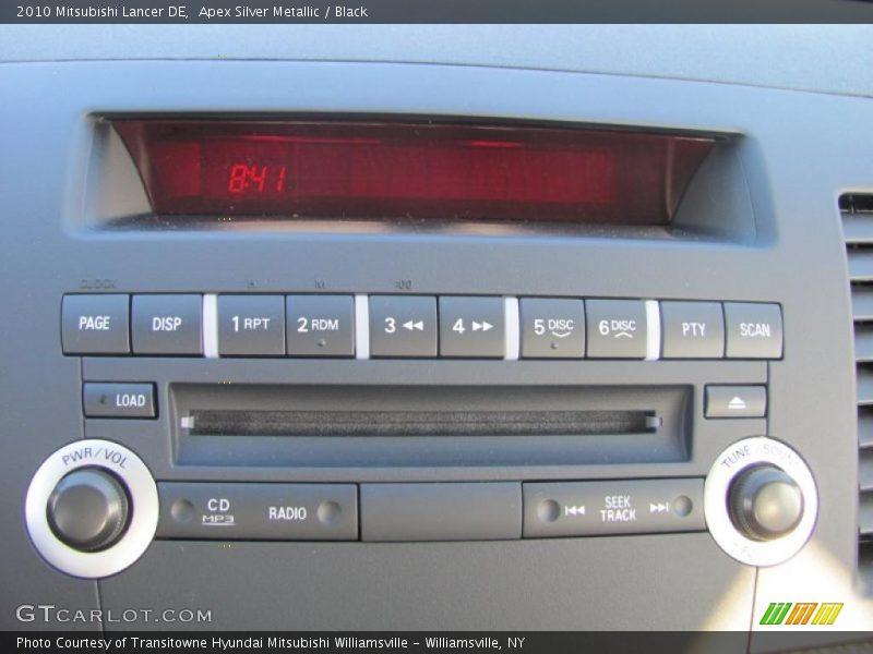 Apex Silver Metallic / Black 2010 Mitsubishi Lancer DE
