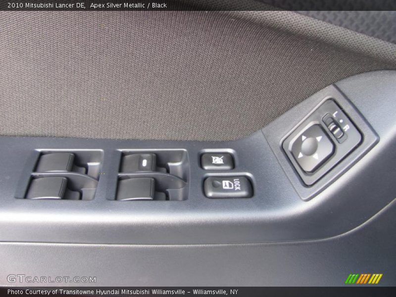 Apex Silver Metallic / Black 2010 Mitsubishi Lancer DE