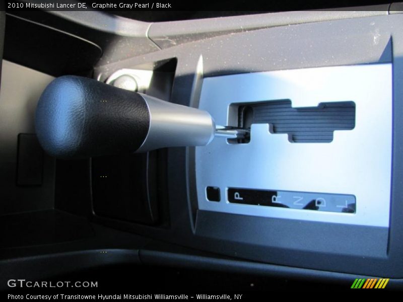 Graphite Gray Pearl / Black 2010 Mitsubishi Lancer DE
