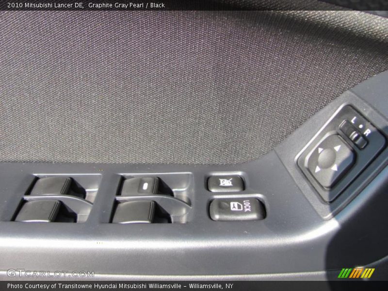 Graphite Gray Pearl / Black 2010 Mitsubishi Lancer DE