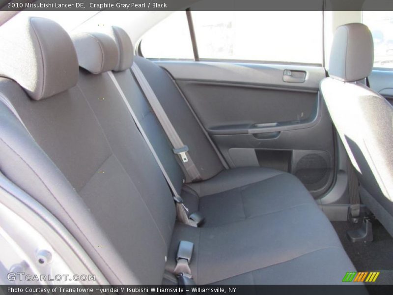 Graphite Gray Pearl / Black 2010 Mitsubishi Lancer DE