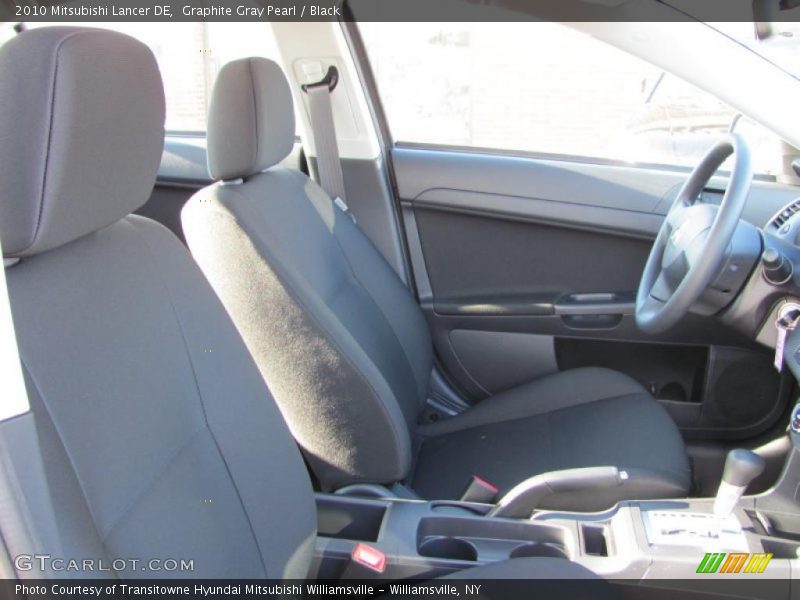 Graphite Gray Pearl / Black 2010 Mitsubishi Lancer DE