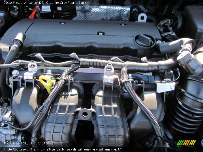 Graphite Gray Pearl / Black 2010 Mitsubishi Lancer DE