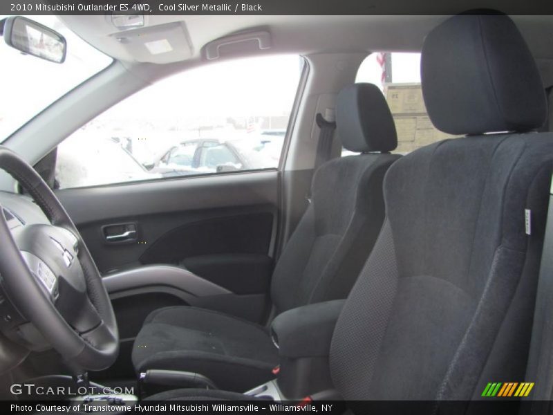 Cool Silver Metallic / Black 2010 Mitsubishi Outlander ES 4WD