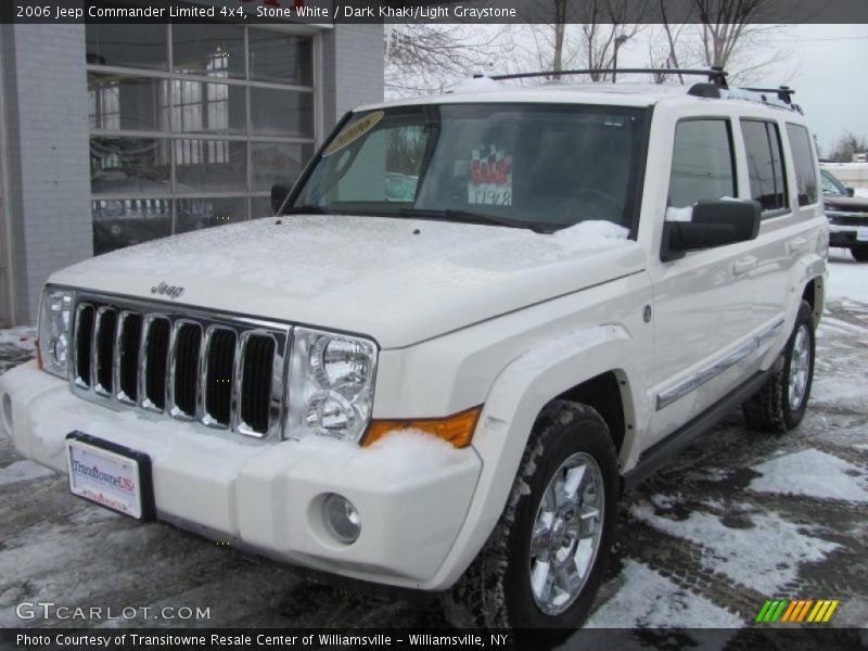 Stone White / Dark Khaki/Light Graystone 2006 Jeep Commander Limited 4x4