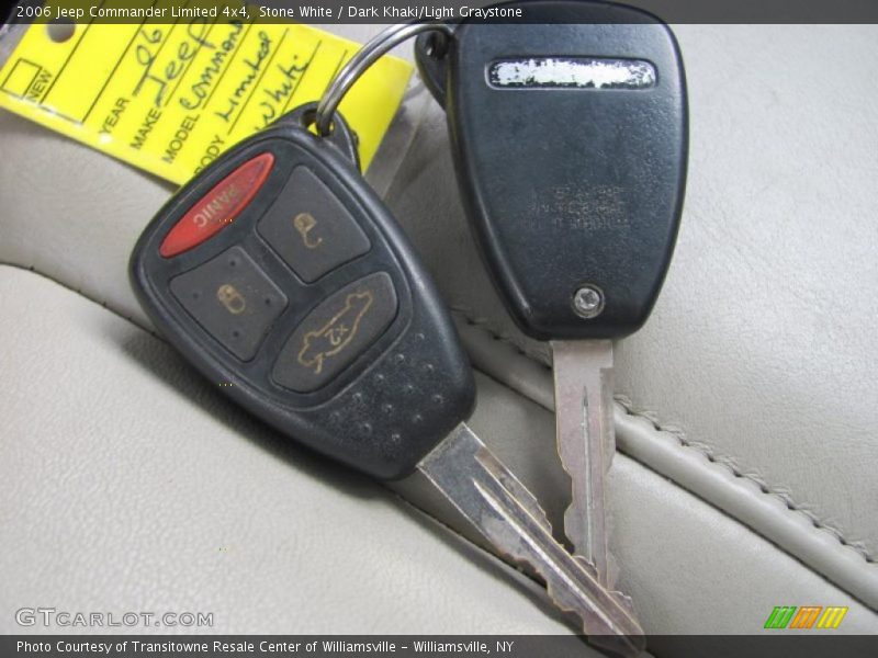 Stone White / Dark Khaki/Light Graystone 2006 Jeep Commander Limited 4x4