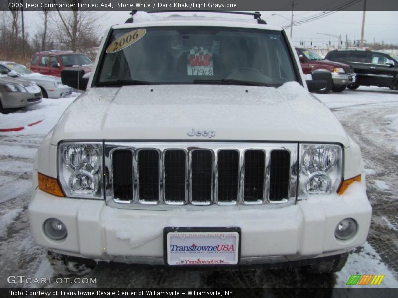 Stone White / Dark Khaki/Light Graystone 2006 Jeep Commander Limited 4x4