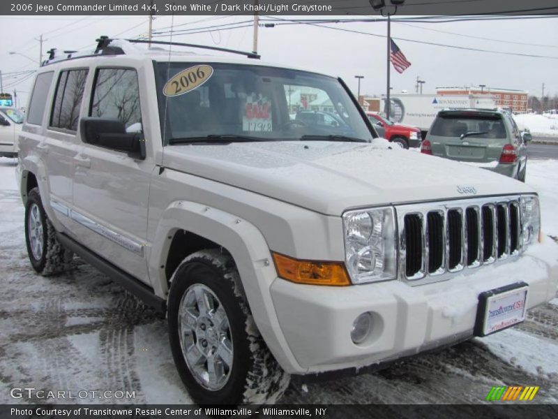Stone White / Dark Khaki/Light Graystone 2006 Jeep Commander Limited 4x4