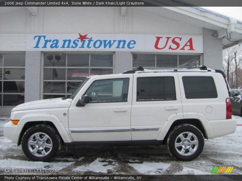 Stone White / Dark Khaki/Light Graystone 2006 Jeep Commander Limited 4x4