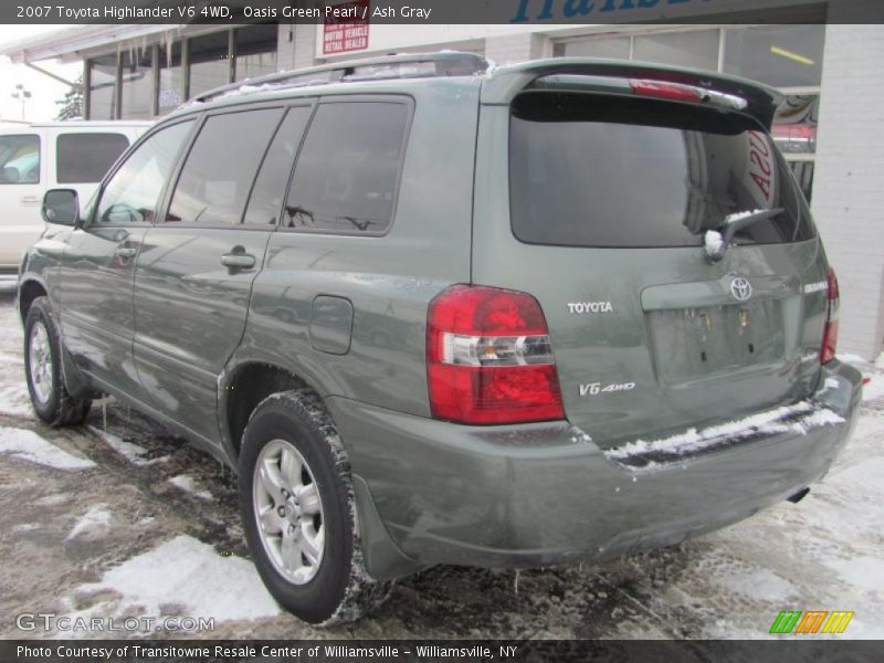 Oasis Green Pearl / Ash Gray 2007 Toyota Highlander V6 4WD