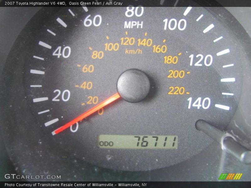 Oasis Green Pearl / Ash Gray 2007 Toyota Highlander V6 4WD