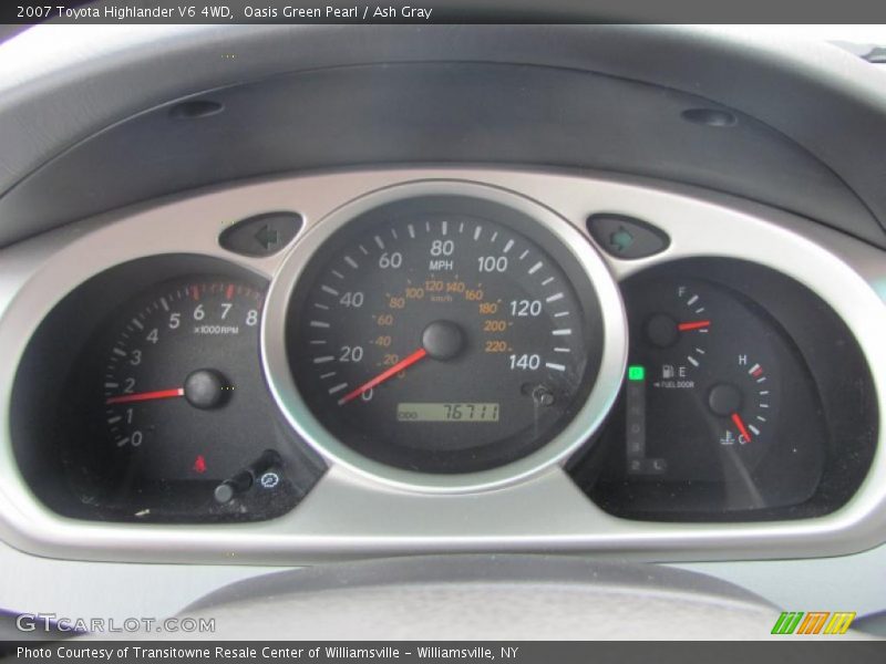 Oasis Green Pearl / Ash Gray 2007 Toyota Highlander V6 4WD