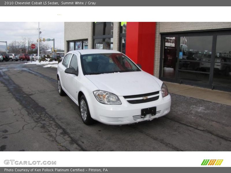 Summit White / Gray 2010 Chevrolet Cobalt LS Sedan