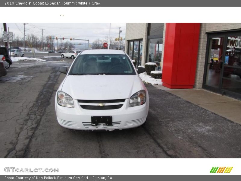 Summit White / Gray 2010 Chevrolet Cobalt LS Sedan