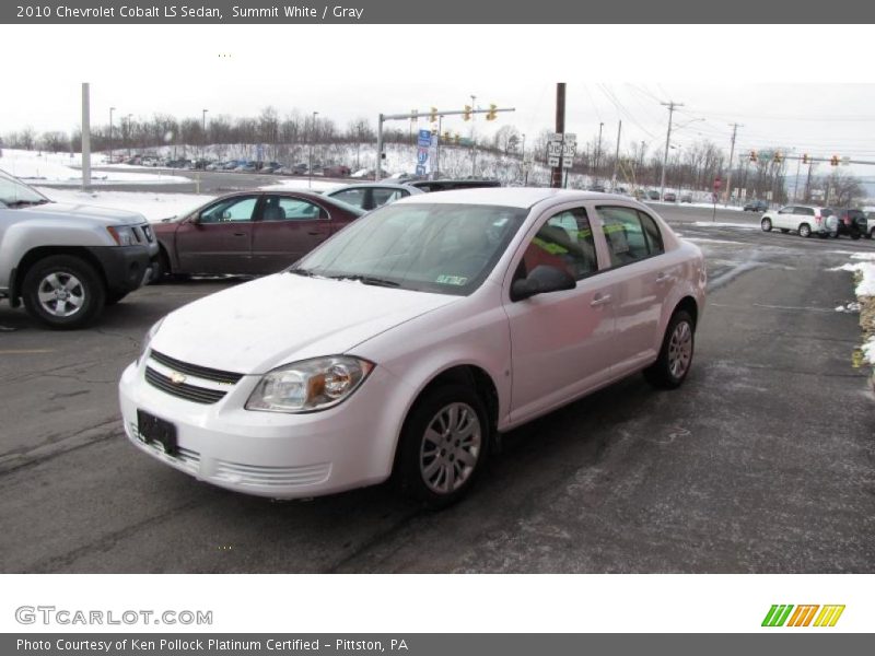 Summit White / Gray 2010 Chevrolet Cobalt LS Sedan