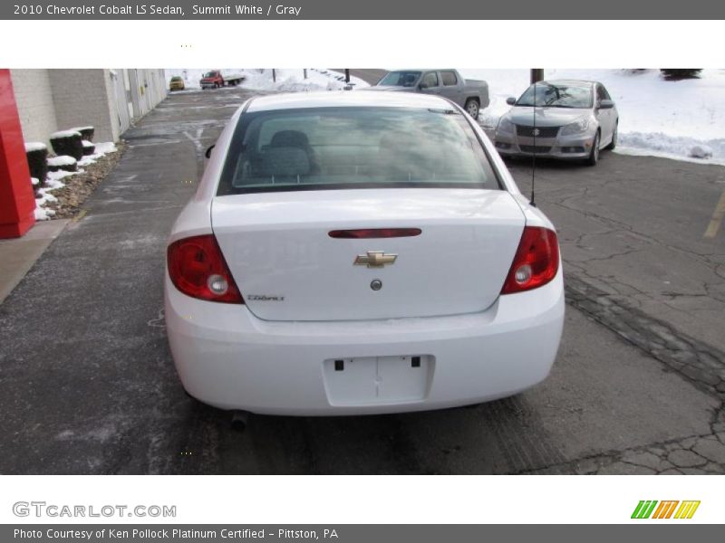 Summit White / Gray 2010 Chevrolet Cobalt LS Sedan