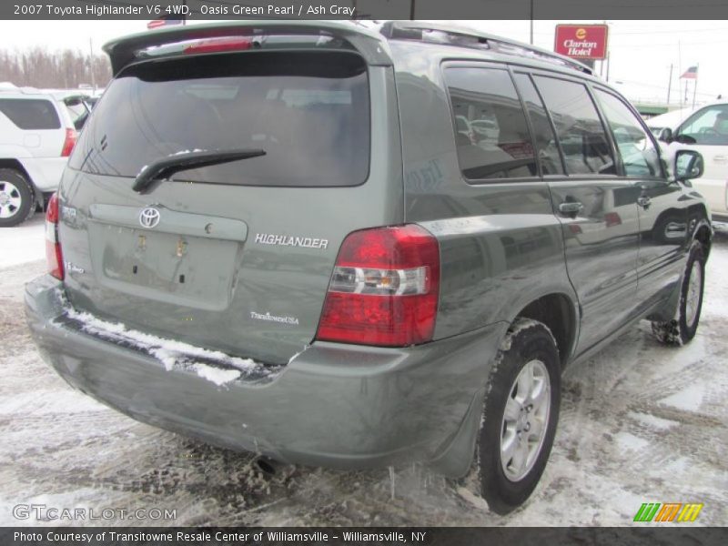 Oasis Green Pearl / Ash Gray 2007 Toyota Highlander V6 4WD