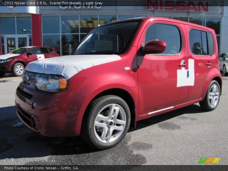 Scarlet Red Metallic / Light Gray 2011 Nissan Cube 1.8 SL