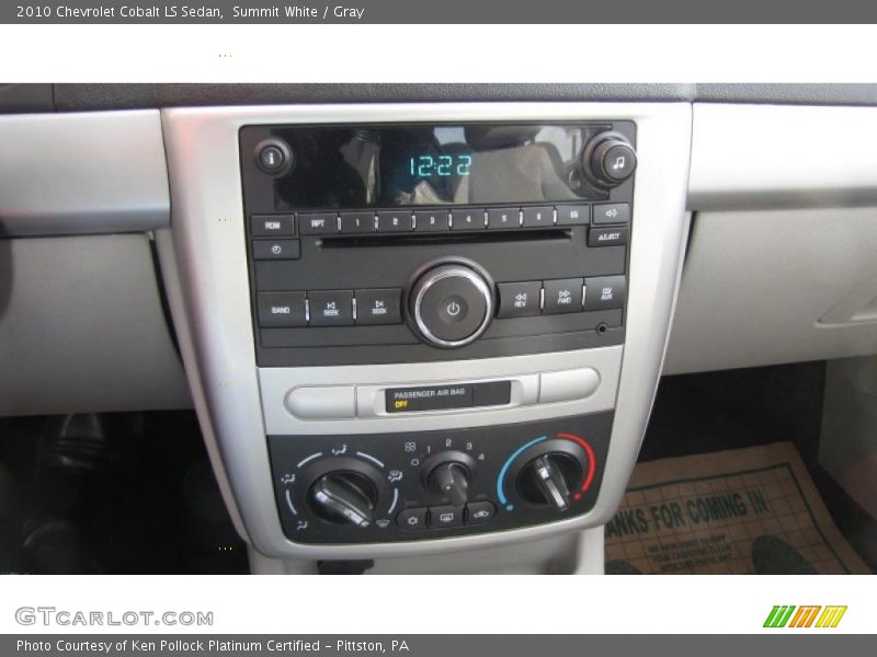 Summit White / Gray 2010 Chevrolet Cobalt LS Sedan